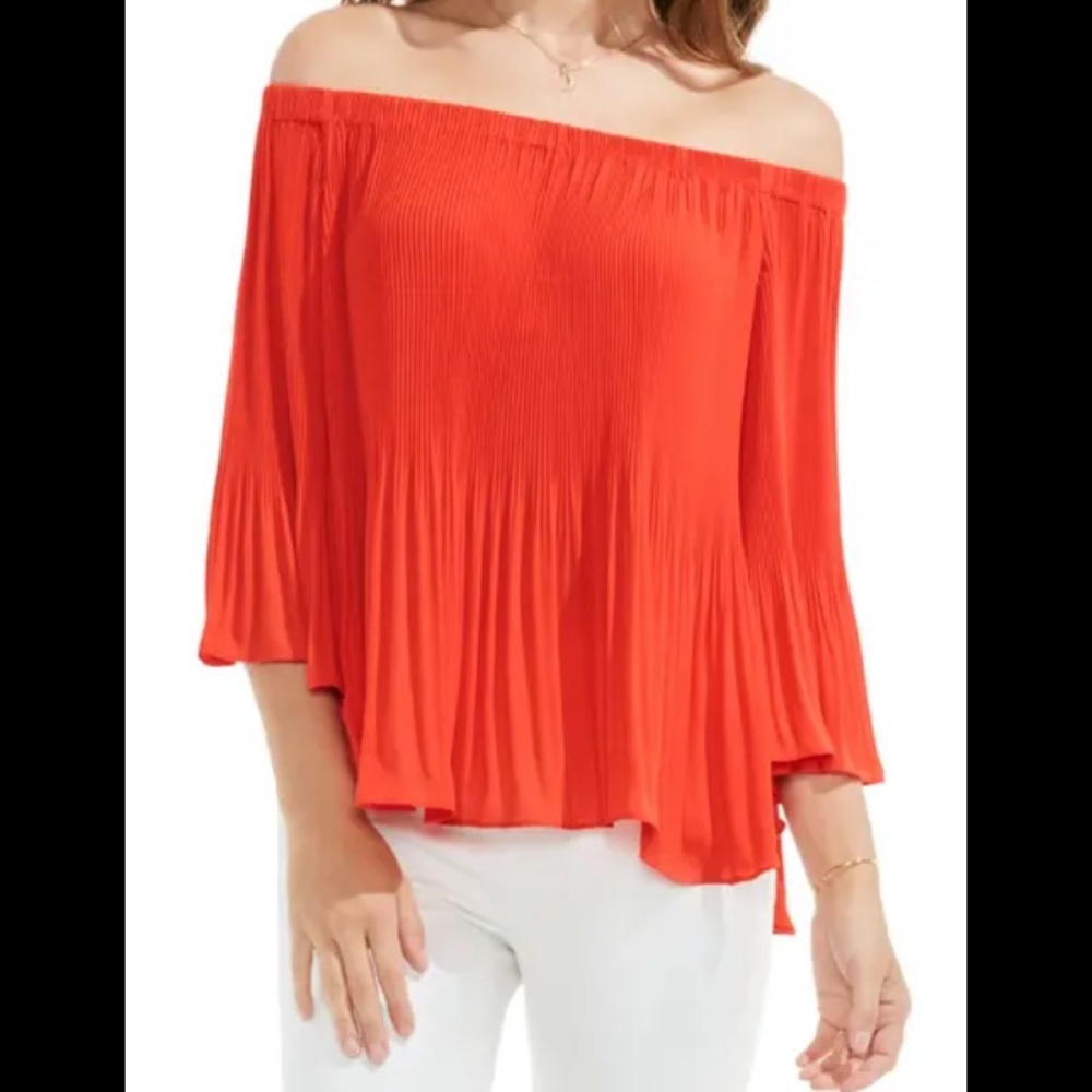 Vince Camuto Pleat Off the Shoulder Blouse